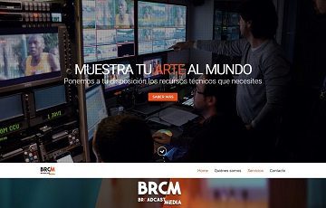 Diseño web en wordpress de BRCM