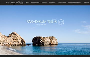 Diseño web agencia de viajes ParadisumTour